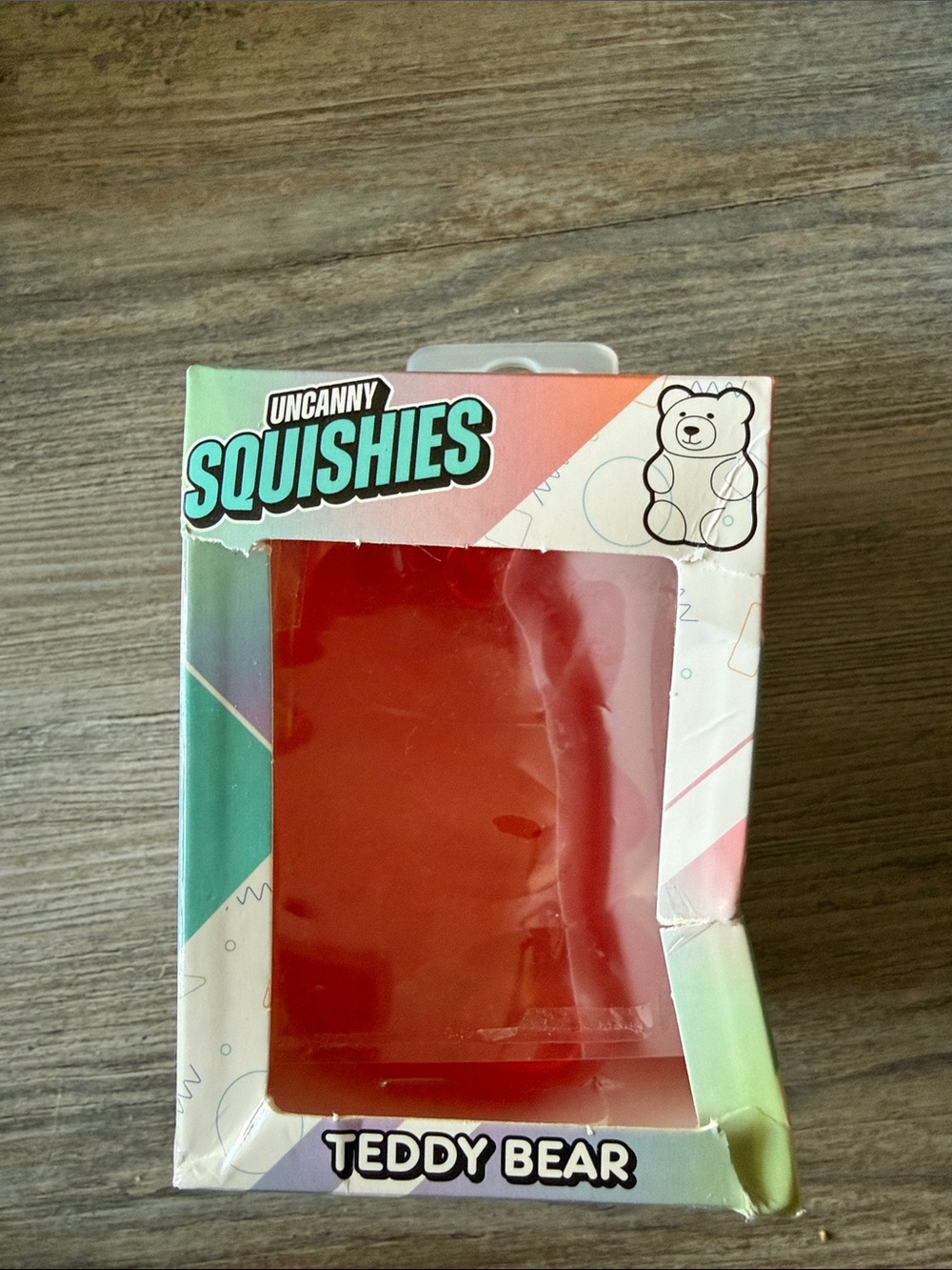 Red Teddy Bear Squishy Toy| damaged box